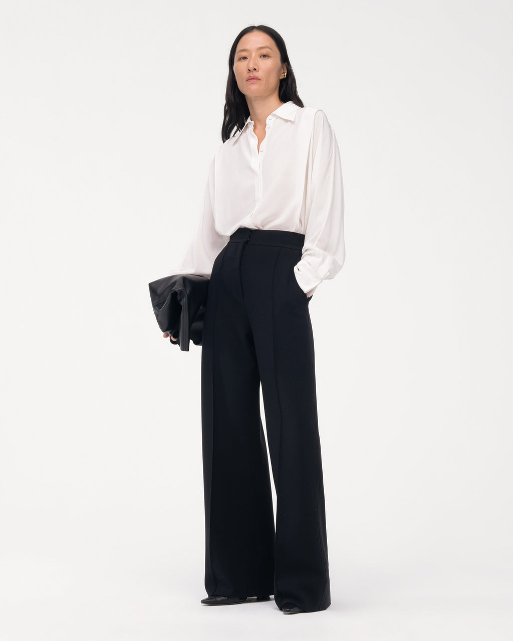 Doppio Wide Leg Pant | Black
