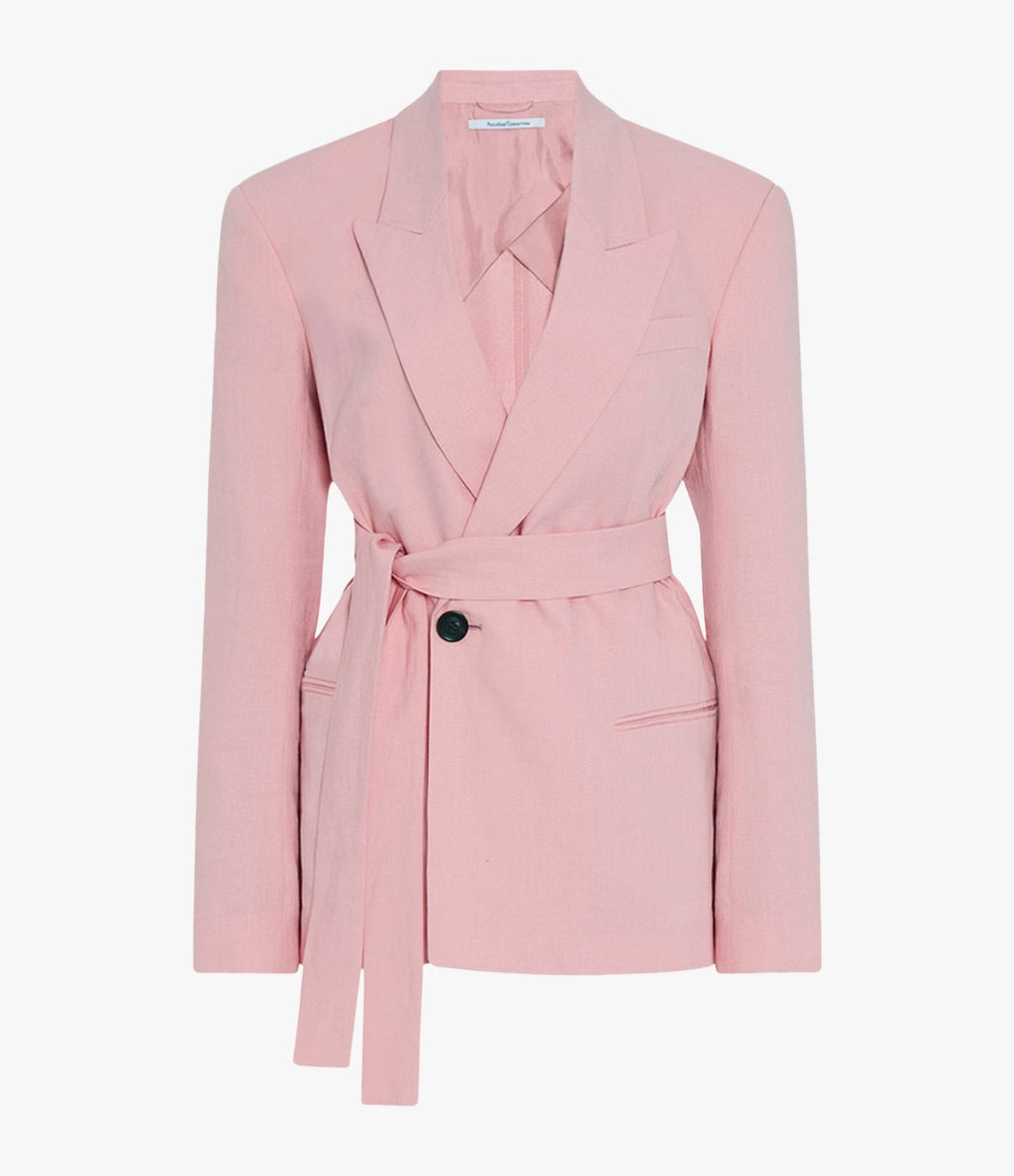 Double Breasted Fitted Jacket | Seashell Pink