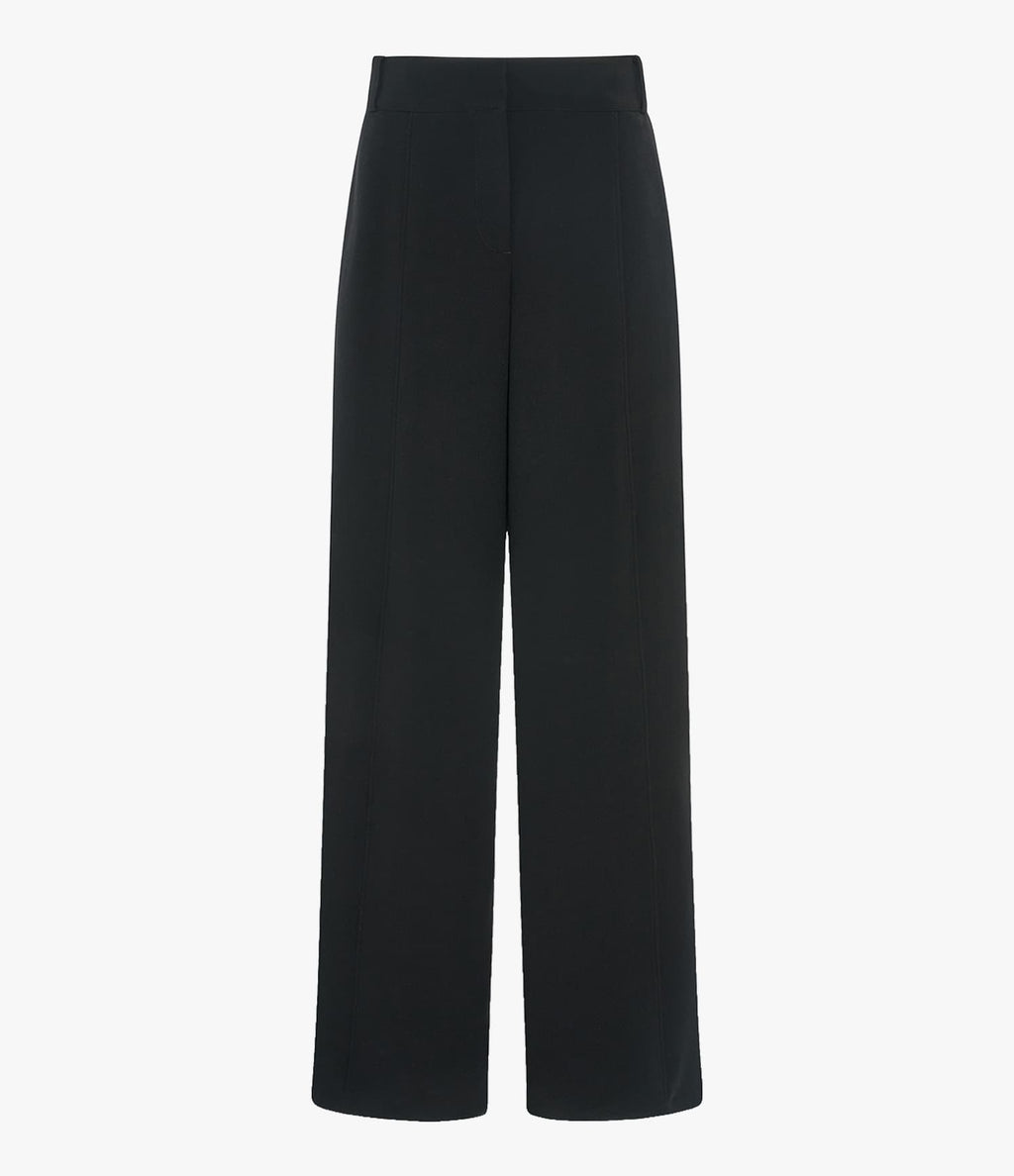 Double Face High Waist Pant | Black