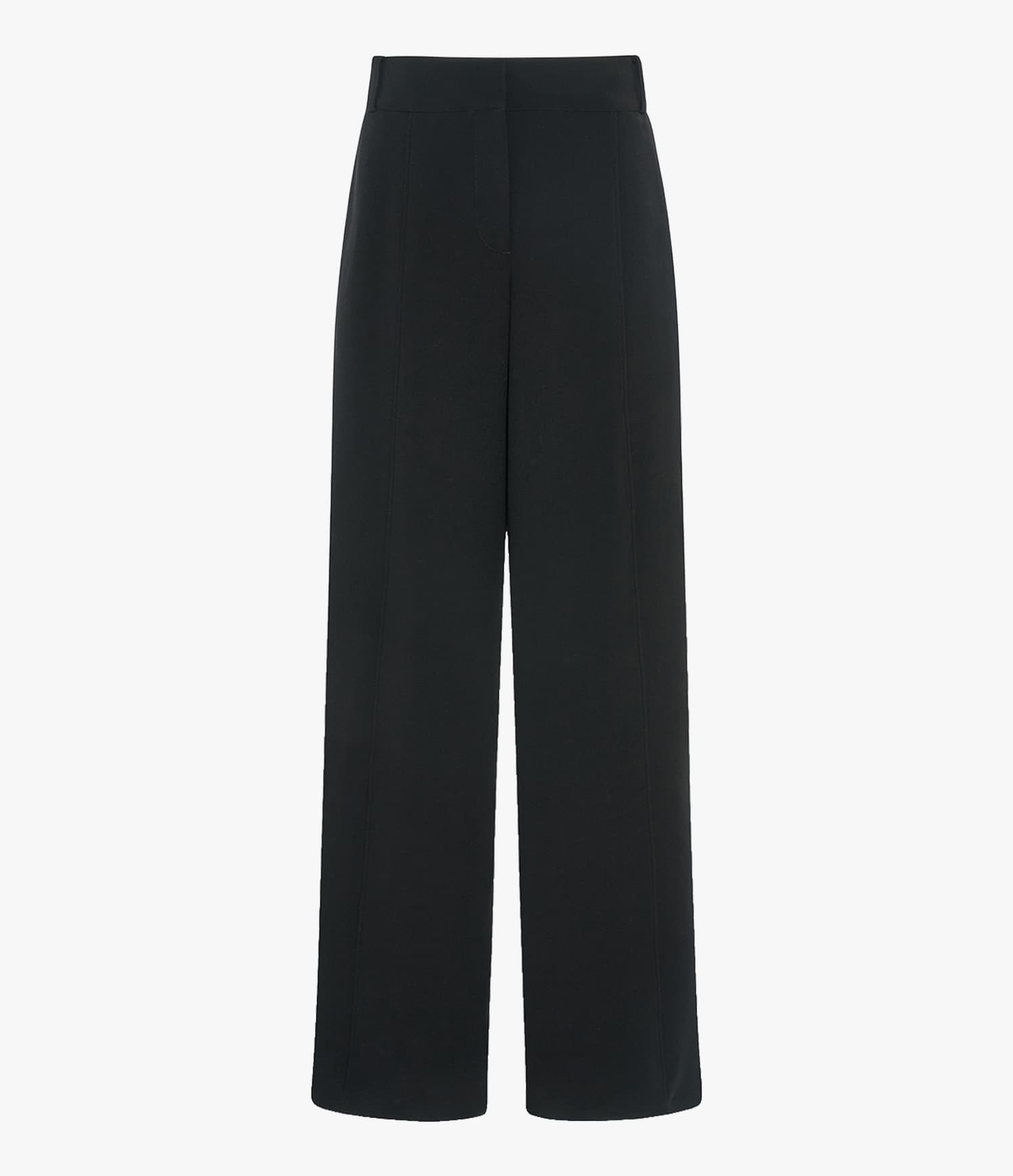 Double Face High Waist Pant | Black