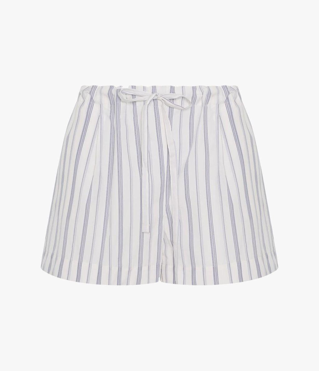 Drawcord Short | White/Navy Stripe