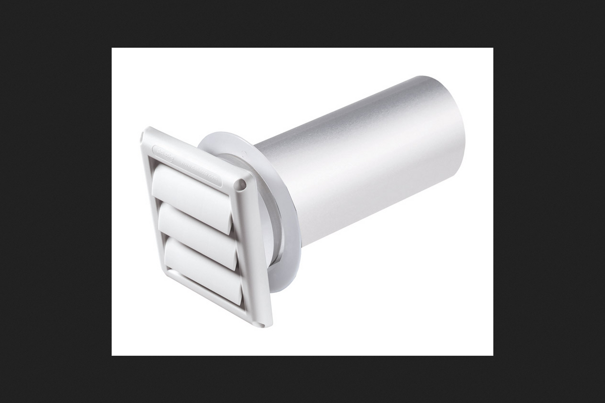 DRYER VENT HOOD 4" WHT