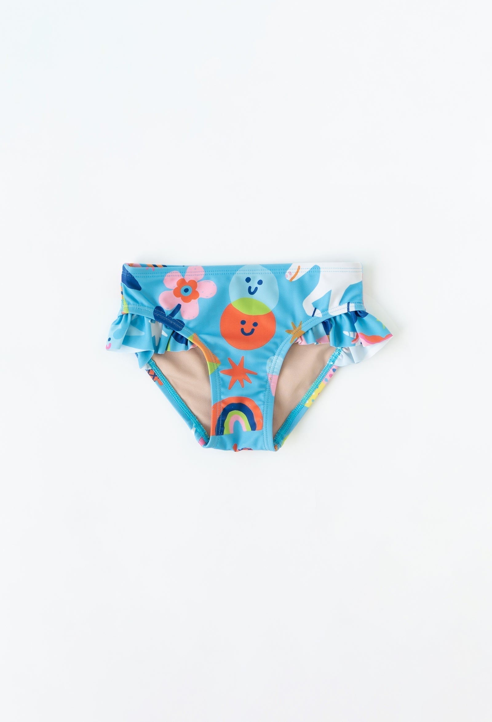 Girls' Ruffle Swim Bottoms | Rainbows & Unicorns