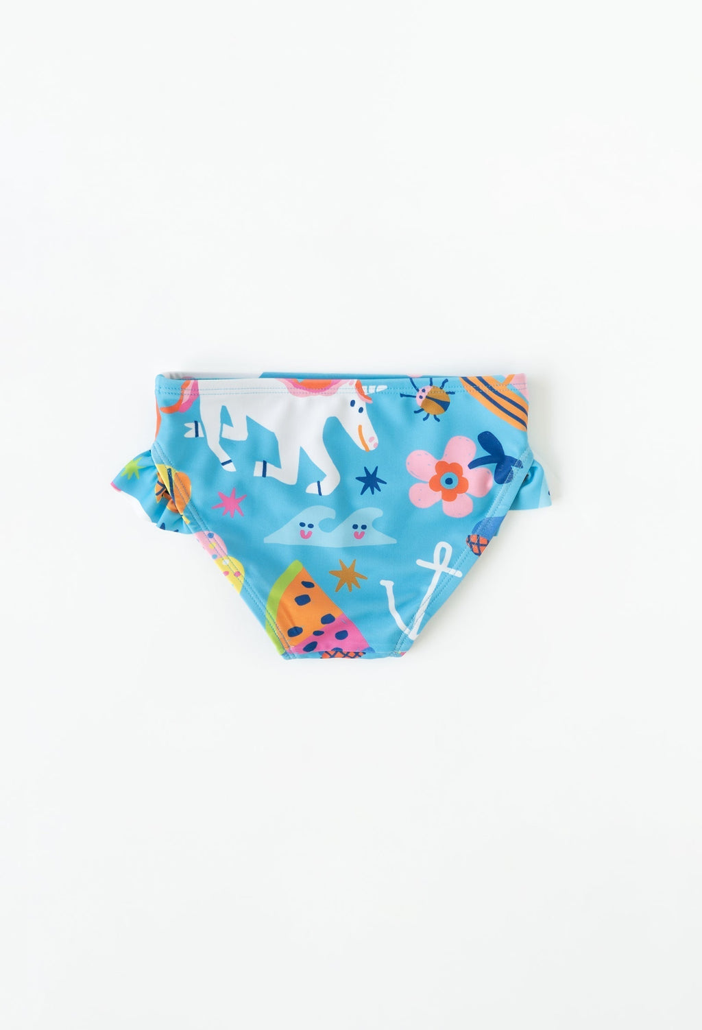 Girls' Ruffle Swim Bottoms | Rainbows & Unicorns