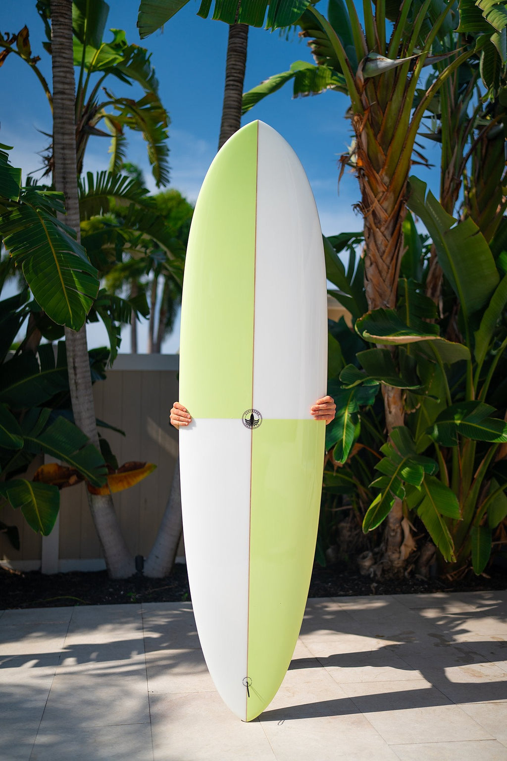 Dumplin Mid Length Surfboard – Checkered Sea Glass