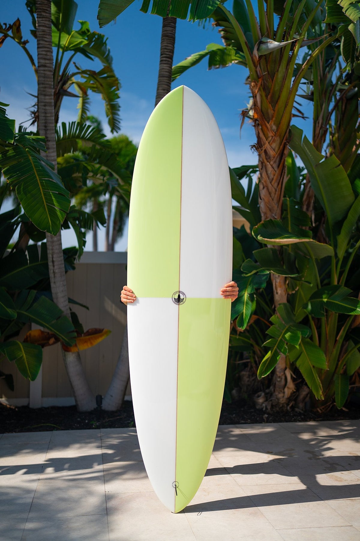 Dumplin Mid Length Surfboard – Checkered Sea Glass