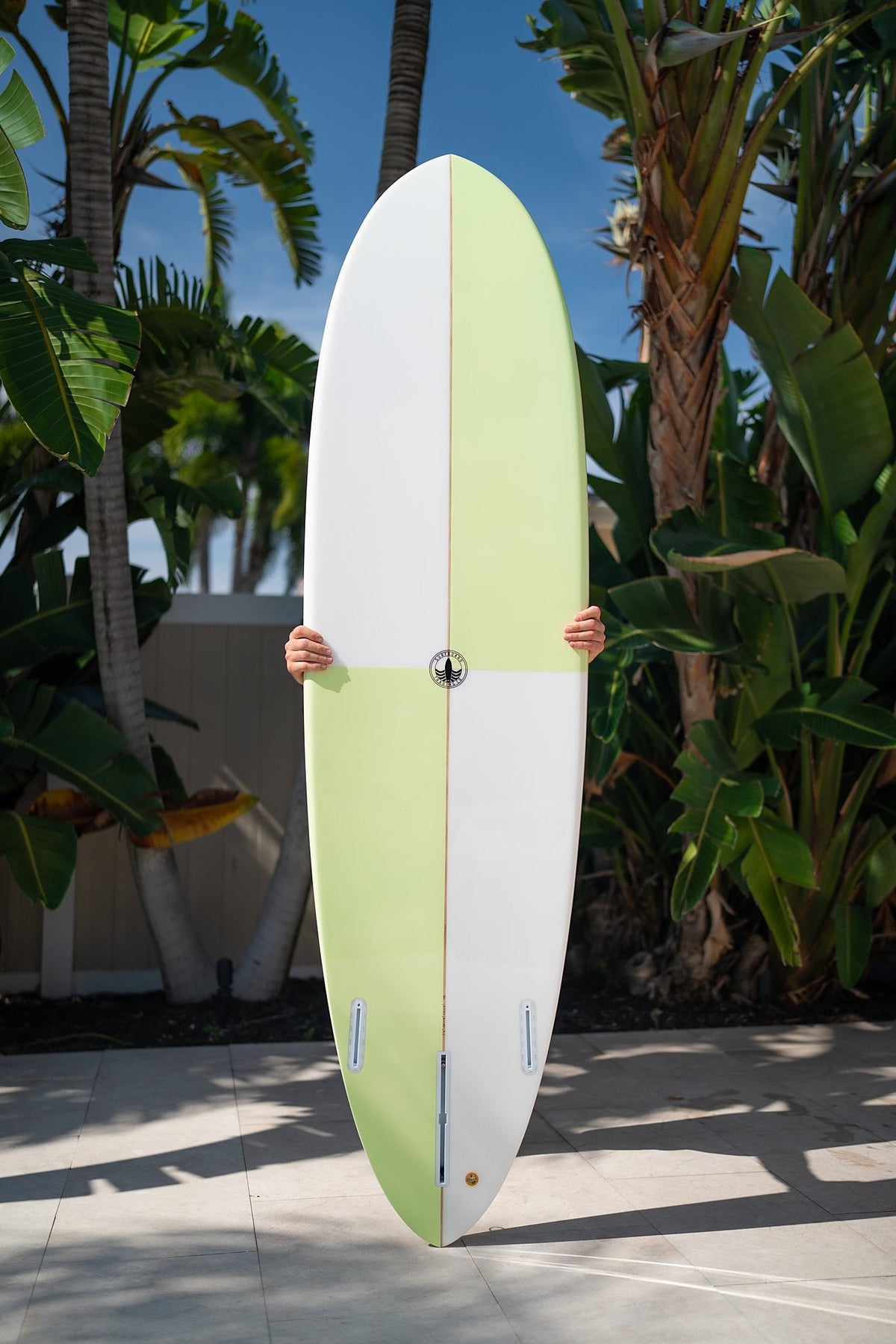 Dumplin Mid Length Surfboard – Checkered Sea Glass