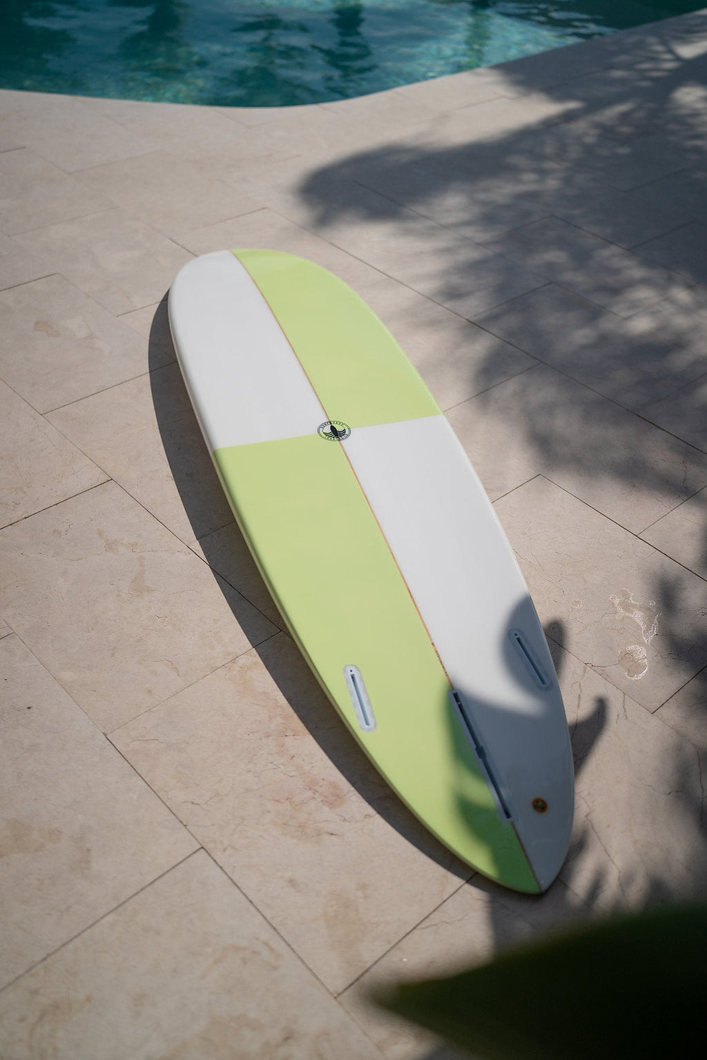 Dumplin Mid Length Surfboard – Checkered Sea Glass