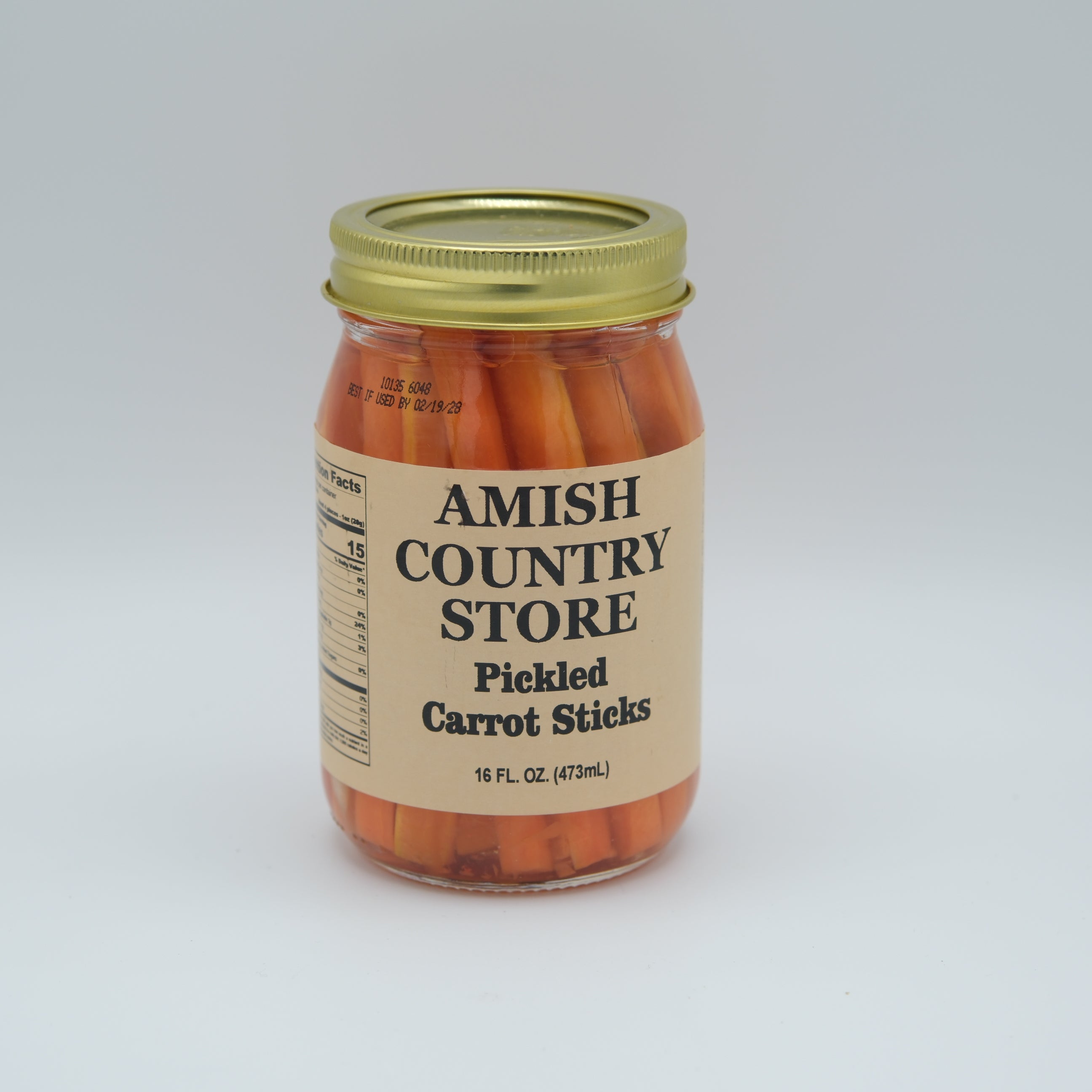 Pickled Carrot Sticks | Crisp & Zesty Pickled Vegetables | 16 oz