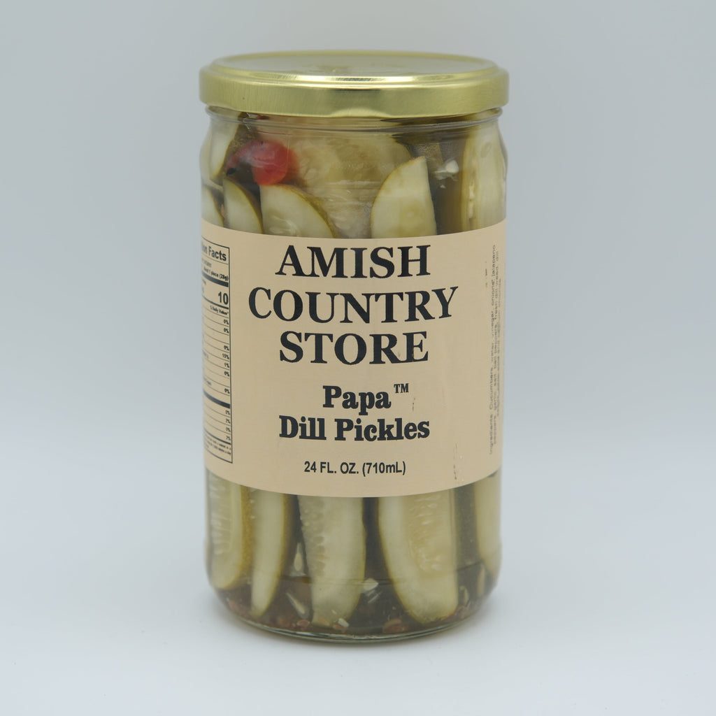 Papa Dill Pickles with Jalapeño | Amish Country Store | 24 oz