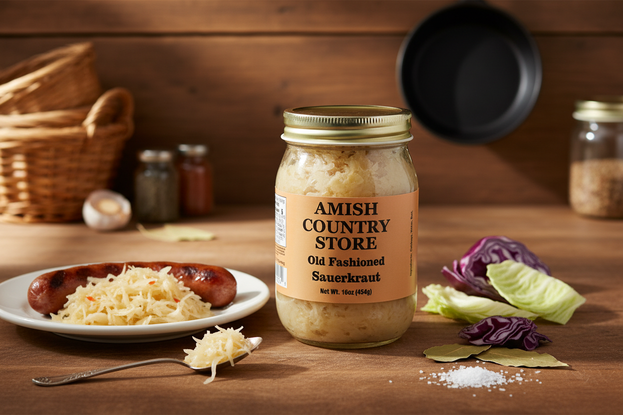 Old-Fashioned Sauerkraut | Amish Country Store | 15 oz