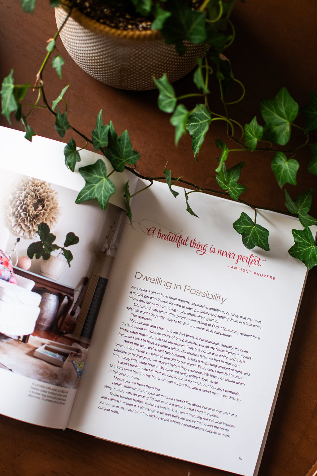 The Nesting Place: It Doesn't Have to Be Perfect to Be Beautiful