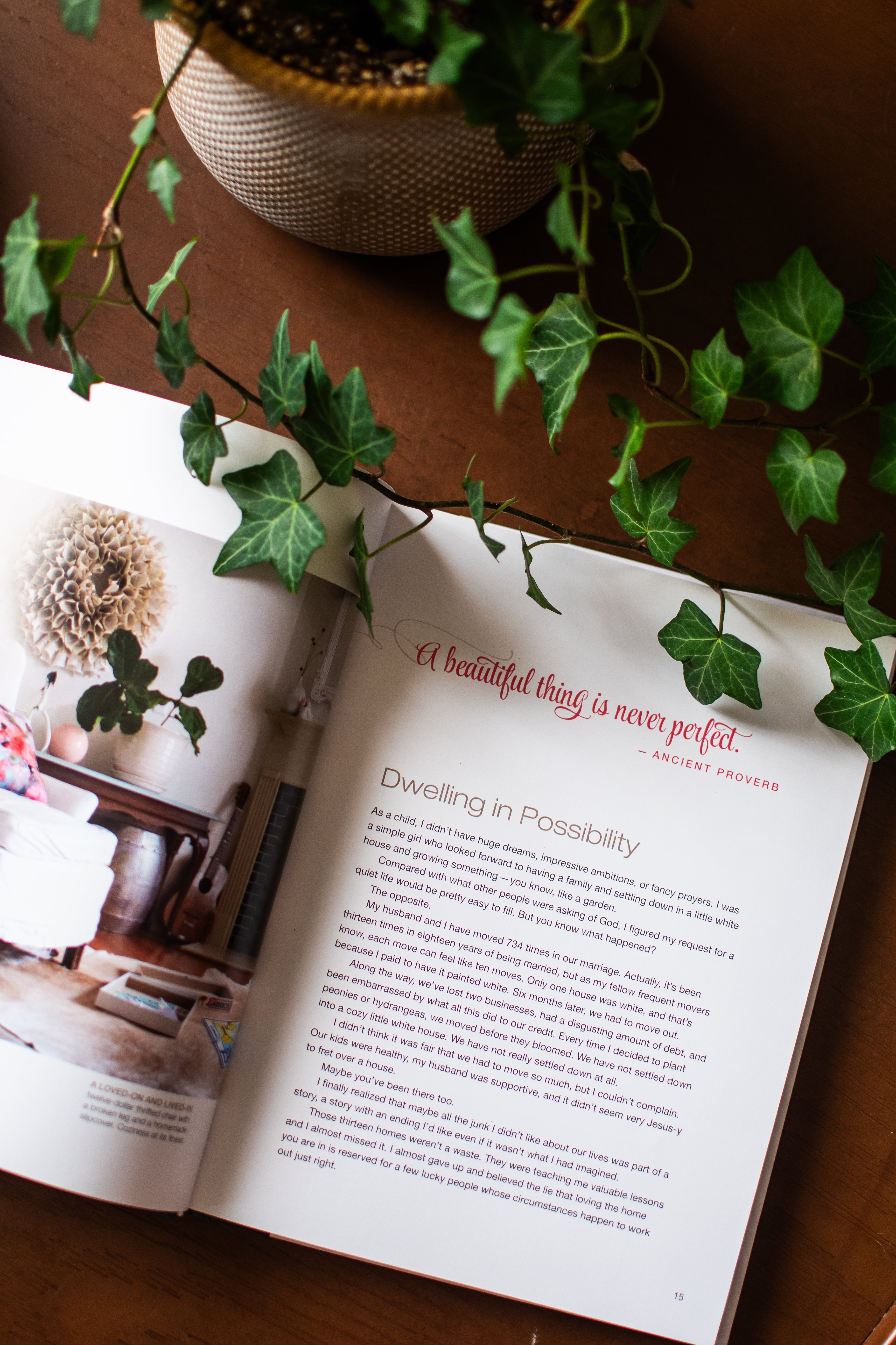 The Nesting Place: It Doesn't Have to Be Perfect to Be Beautiful