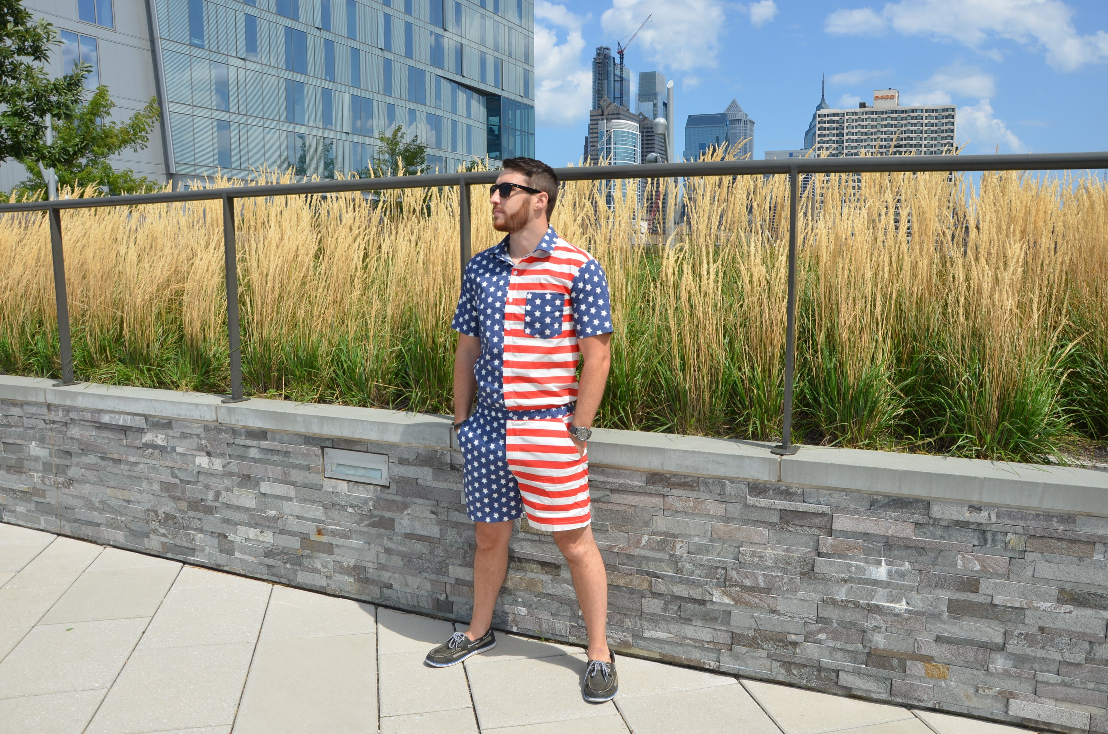 Male Romper - America!