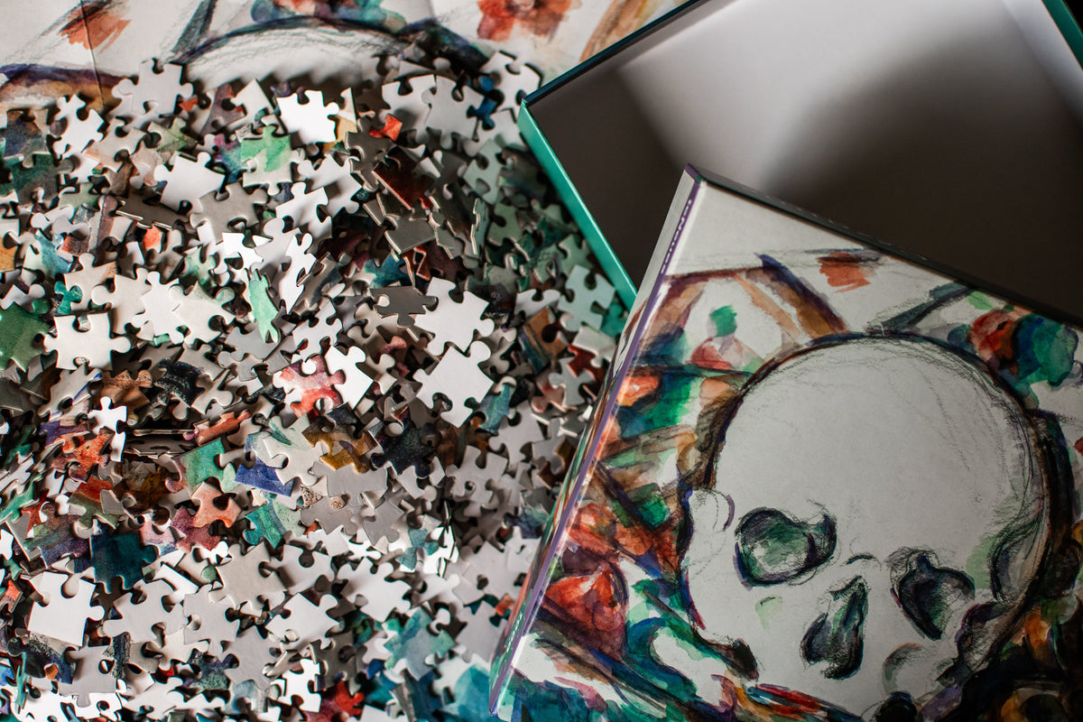 1000-Piece Puzzle: Paul Cezanne, Skull on a Curtain