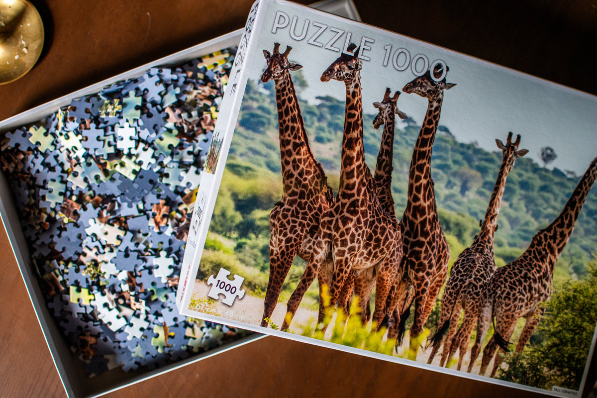 Giraffe Family 1,000-Piece Jigsaw Puzzle