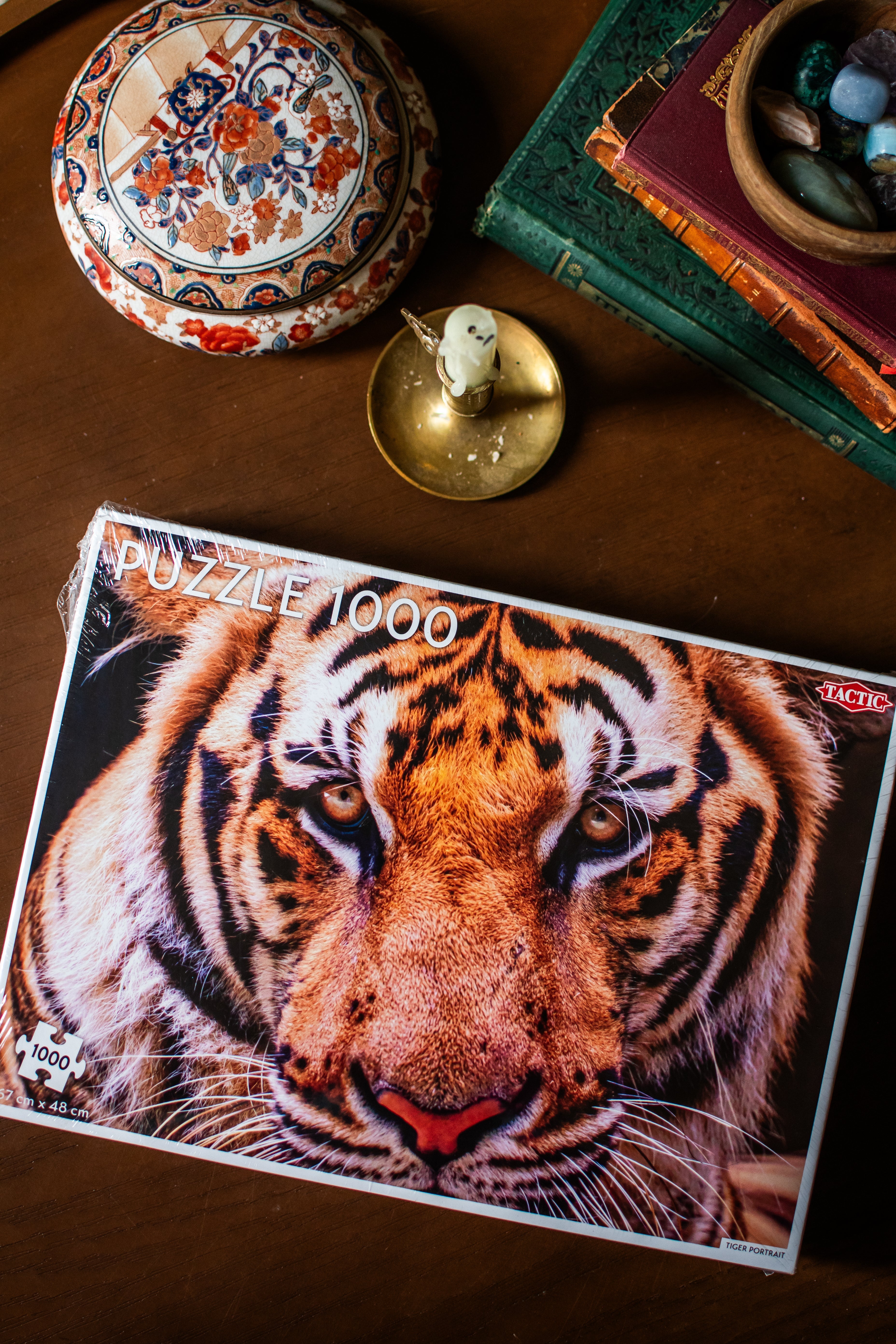 🐅🧩✨ Majestic Tiger Portrait 1,000-Piece Jigsaw Puzzle