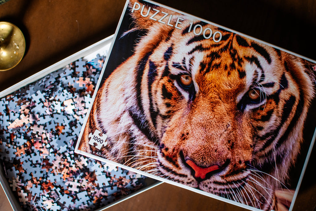 🐅🧩✨ Majestic Tiger Portrait 1,000-Piece Jigsaw Puzzle
