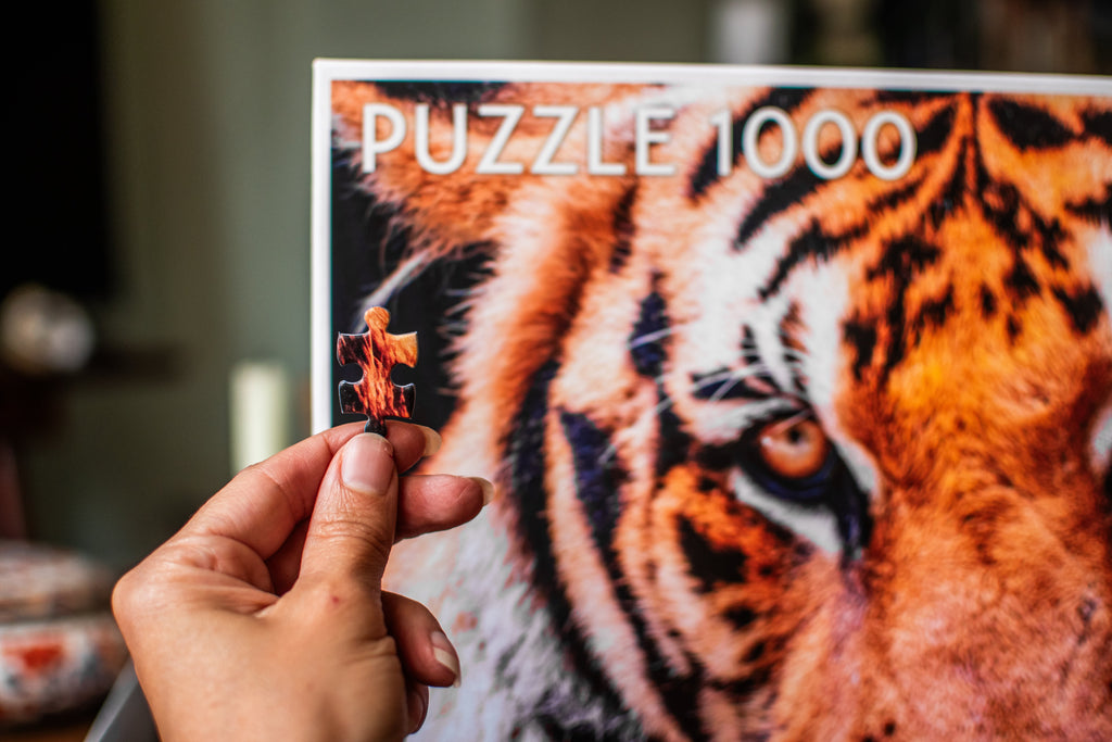 🐅🧩✨ Majestic Tiger Portrait 1,000-Piece Jigsaw Puzzle