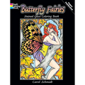Butterfly Fairies Stained Glass Coloring Book - Paperback