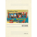 Vintage Lined Notebook Greetings from Seattle - Paperback