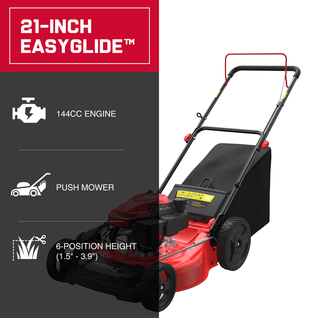 21" 144cc Gas Push 3-in-1 Lawn Mower  DB8621P