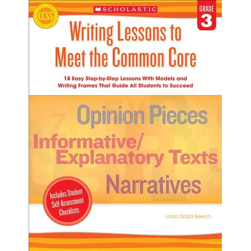 Writing Lessons to Meet the Common Core, Grade 3 - Paperback