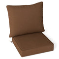 Deep Seat Chair Cushion Pads Set with Rope Belts for Indoor and Outdoor