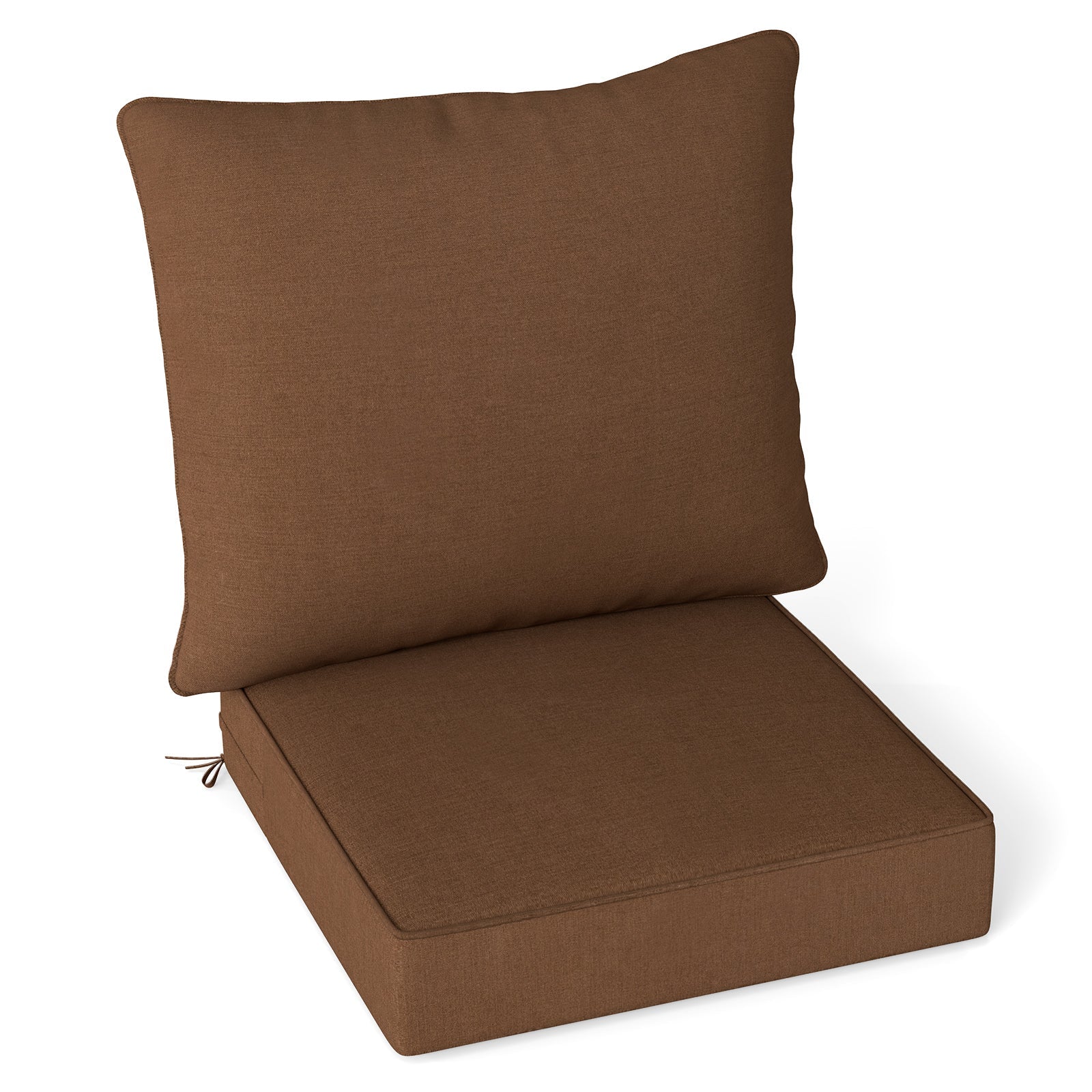 Deep Seat Chair Cushion Pads Set with Rope Belts for Indoor and Outdoor