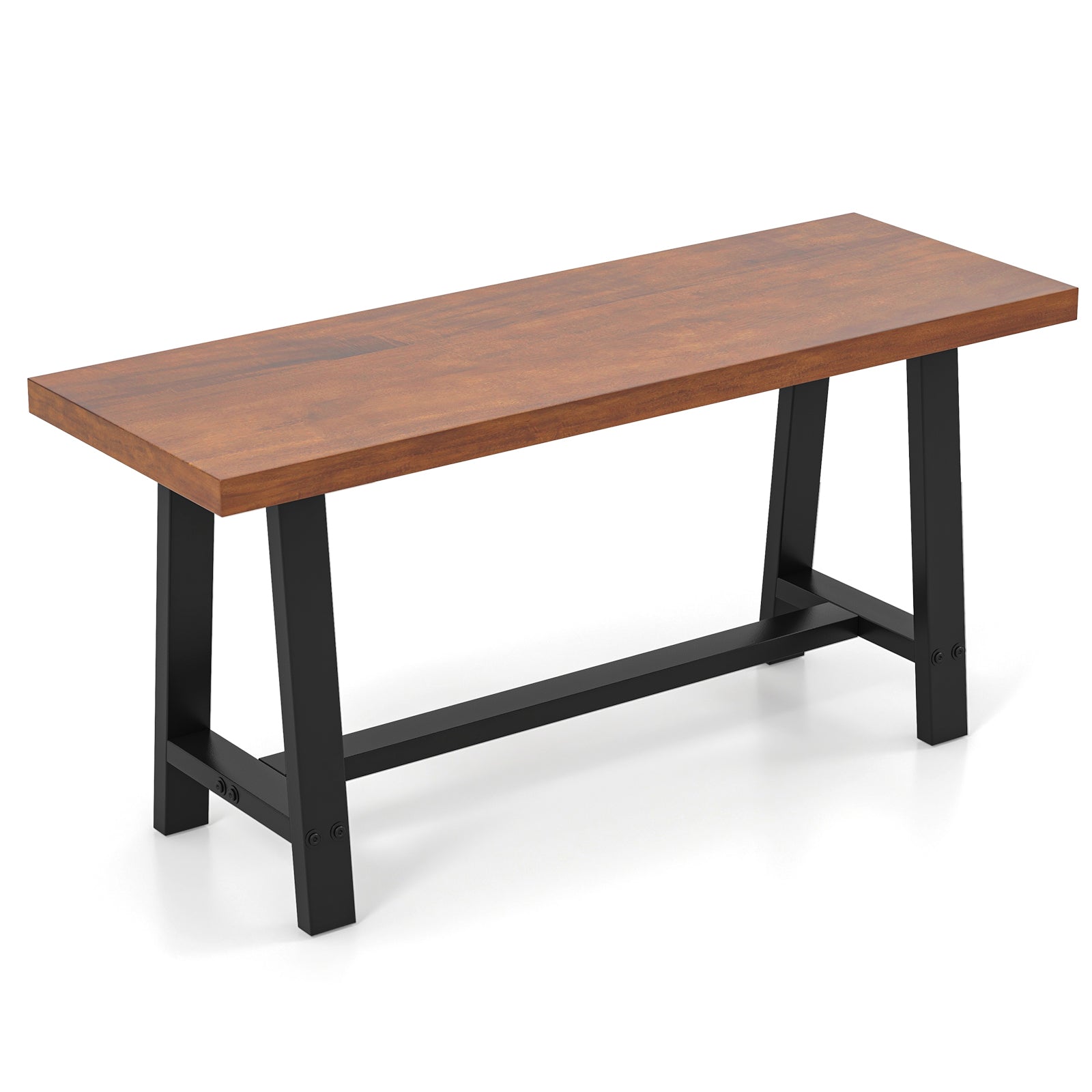 40 Inch Dining Bench 2 Person Entryway Shoe Bench with Metal Frame