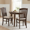 Mid-Century Dining Chairs Set of 2 with Curved Legs