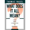 What Does It All Mean: A Very Short Introduction to Philosophy - Hardcover