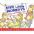 Five Little Monkeys Bake a Birthday Cake - Paperback