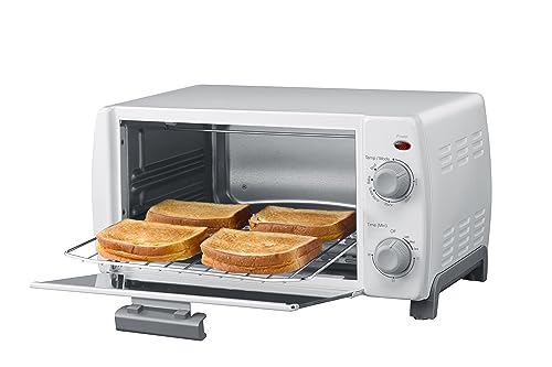 Dominion 4 slice Toaster Oven (White)
