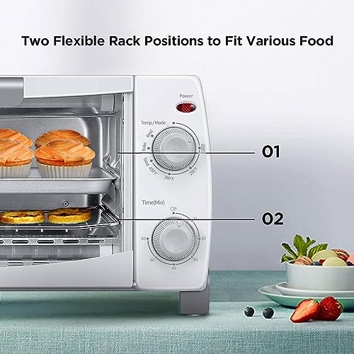 Dominion 4 slice Toaster Oven (White)
