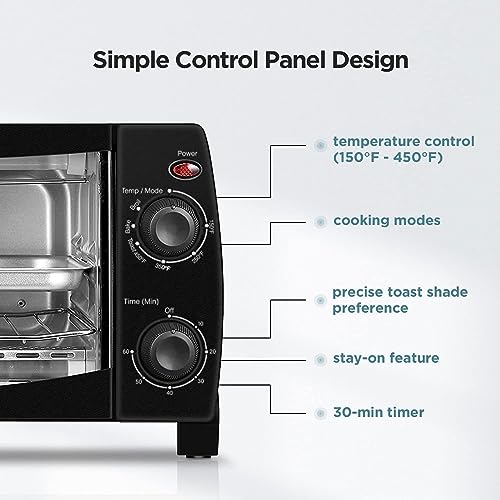 Dominion 4 slice toaster oven (Black)