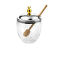 Double Wall Glass Honey Jar