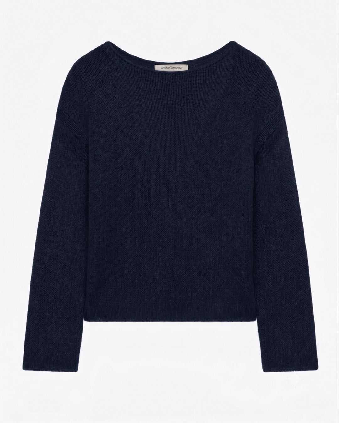 Draped Knit Sweater | Navy