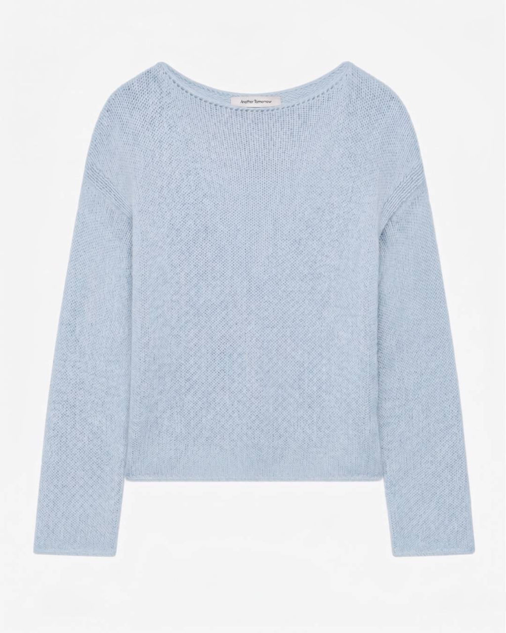 Draped Knit Sweater | Sky