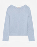 Draped Knit Sweater | Sky