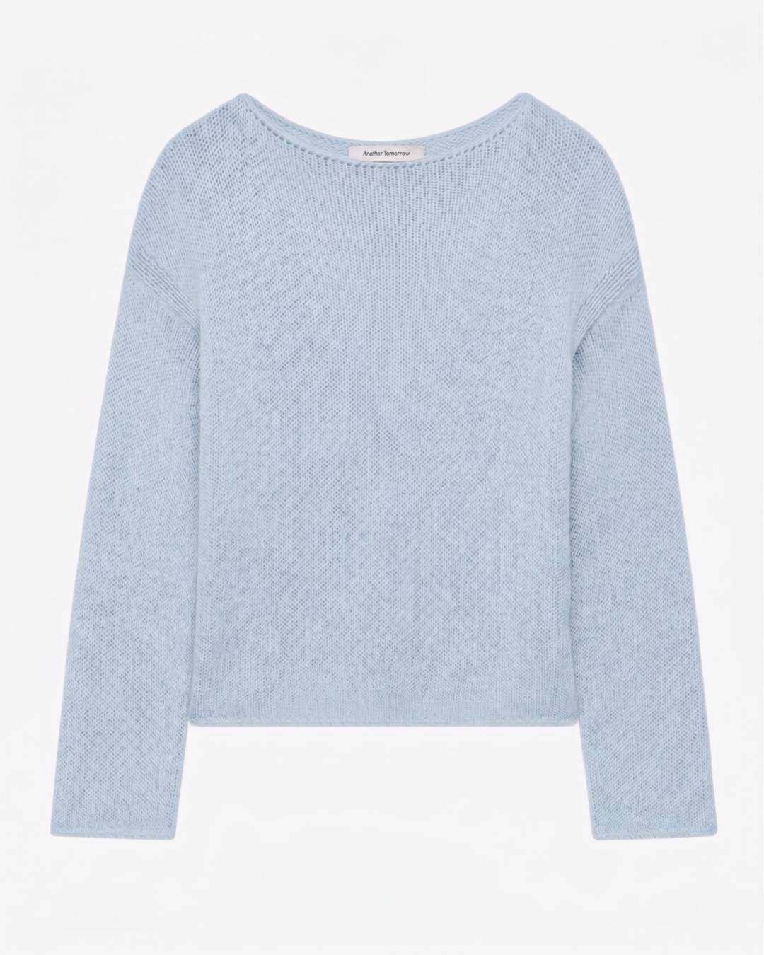Draped Knit Sweater | Sky