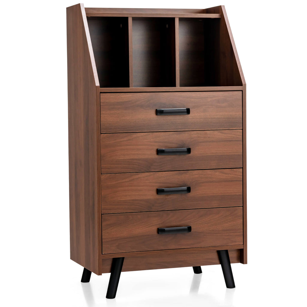4-Drawer Dresser with 2 Anti-Tipping Kits for Bedroom
