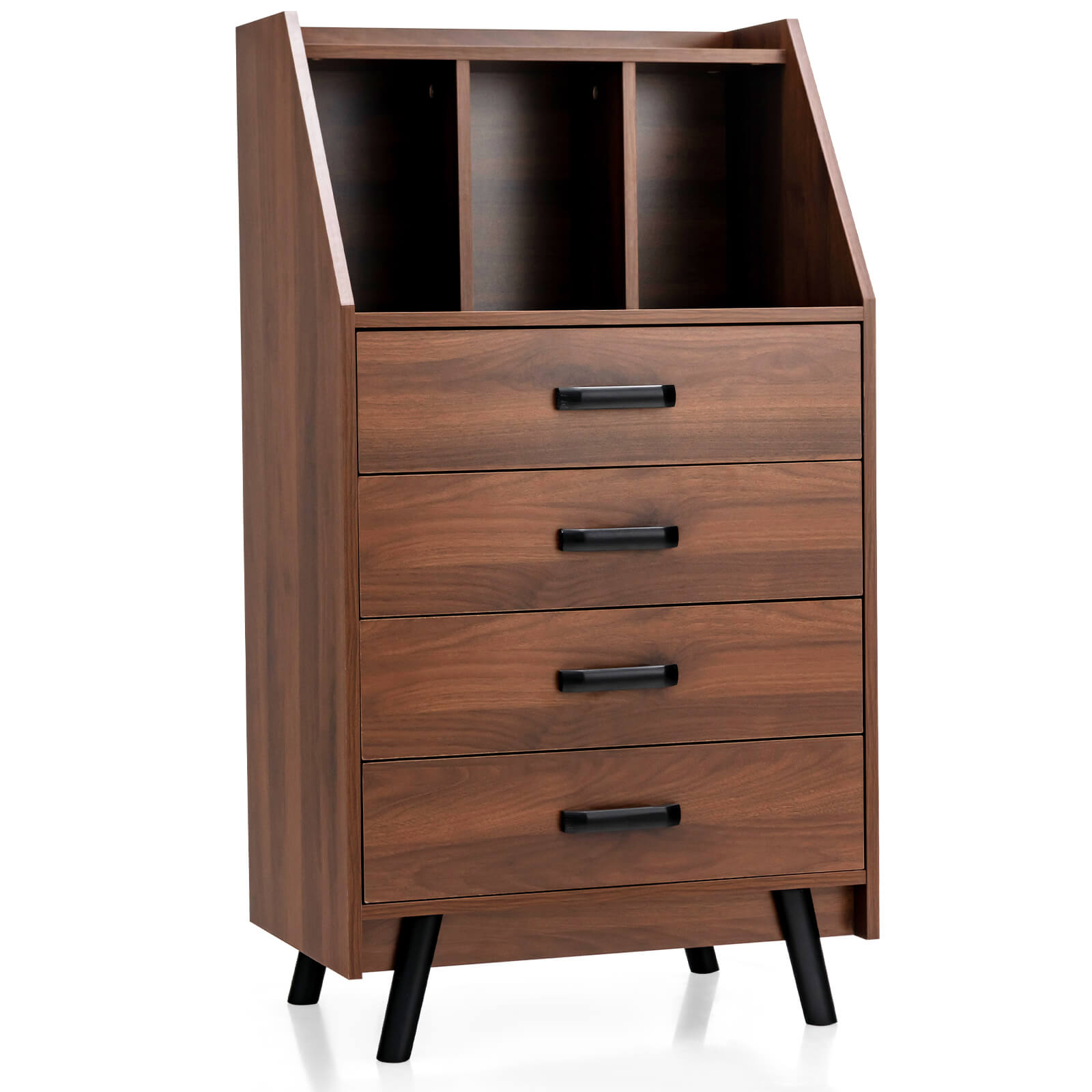 4-Drawer Dresser with 2 Anti-Tipping Kits for Bedroom