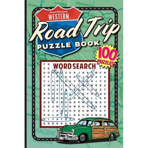 Great American Western Road Trip Puzzle Book - Paperback