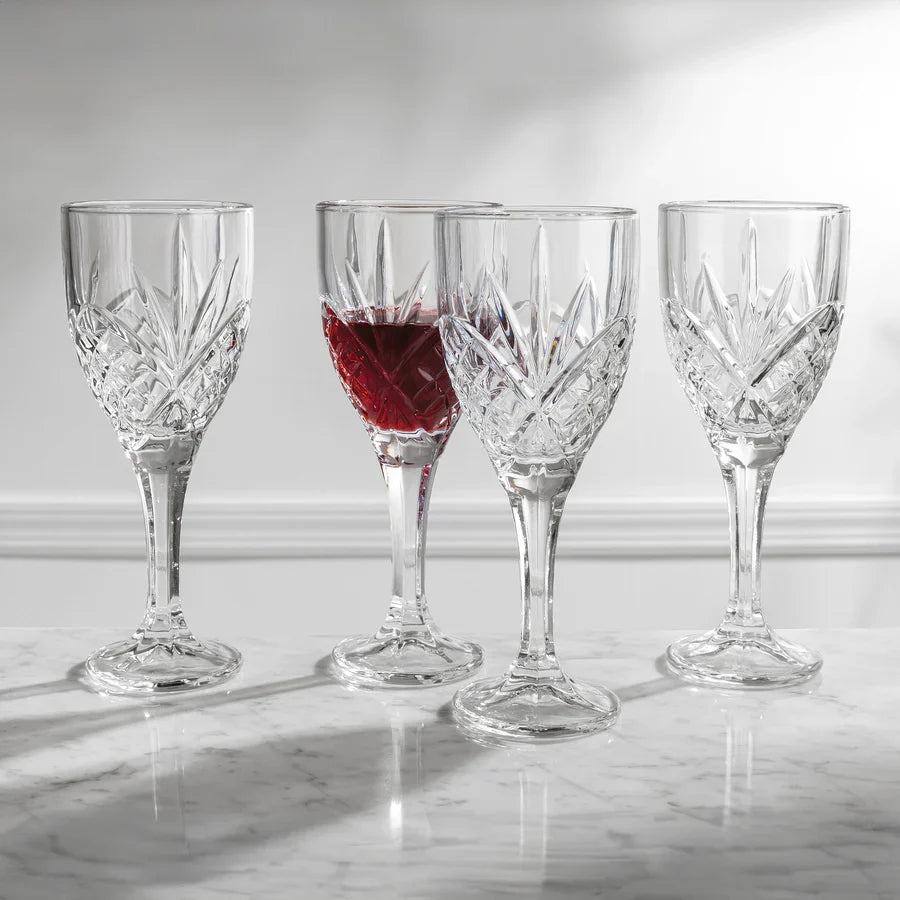 Dublin Crystal Goblet, Set of 4