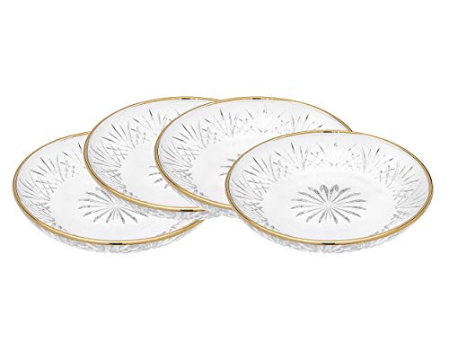 Dublin Gold Band Desert Plates