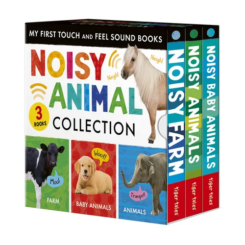 Noisy Animal 3-Book Boxed Set: My First Touch and Feel Sound Books: Noisy Baby Animals; Noisy Farm; Noisy Animals - Hardcover