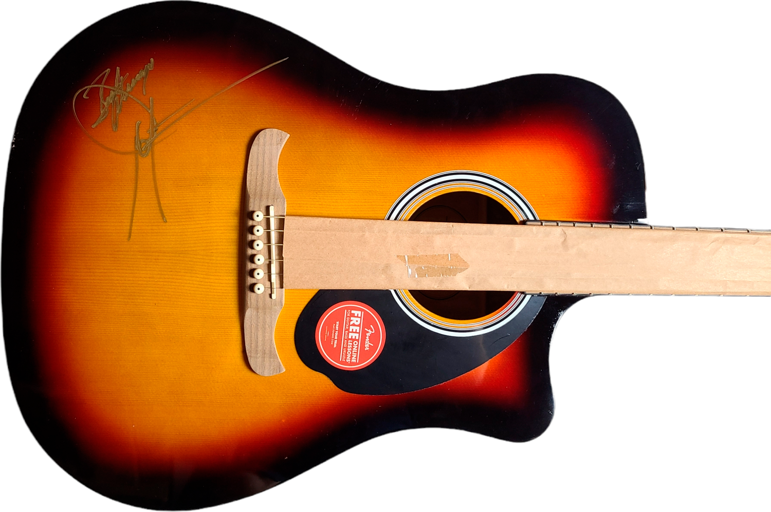 Dwight Yoakam Signed Fender FA 125CE Acoustic Guitar AFTAL UACC