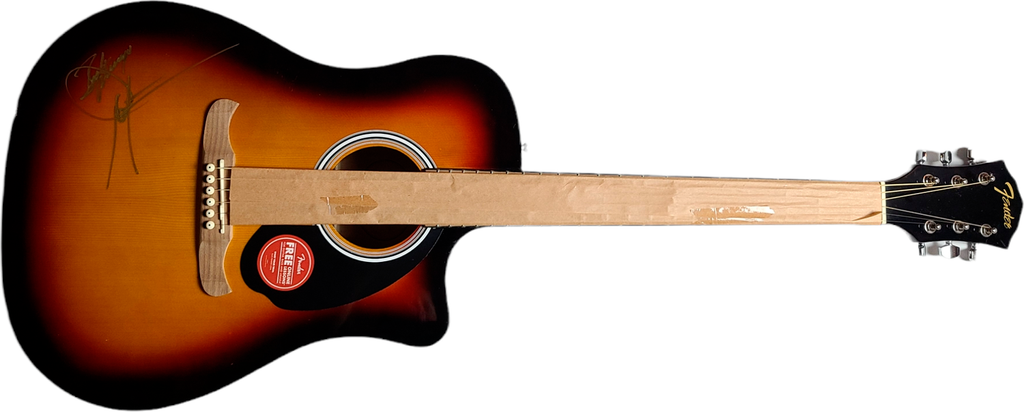 Dwight Yoakam Signed Fender FA 125CE Acoustic Guitar AFTAL UACC