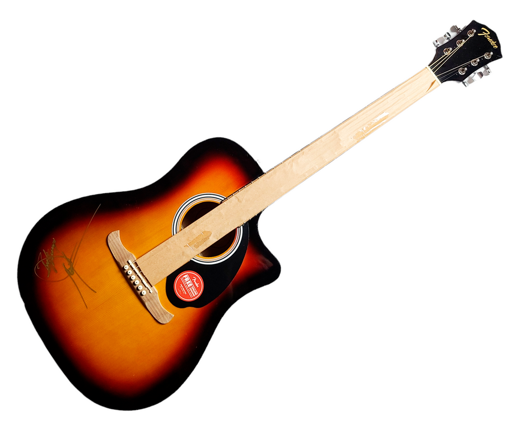 Dwight Yoakam Signed Fender FA 125CE Acoustic Guitar AFTAL UACC